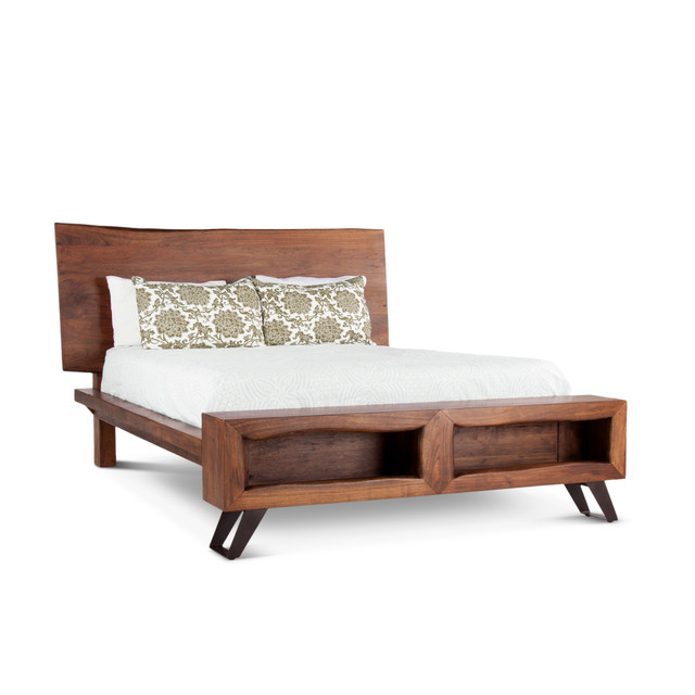 World Interiors - Nottingham-King Bed Mid-Century Brown th