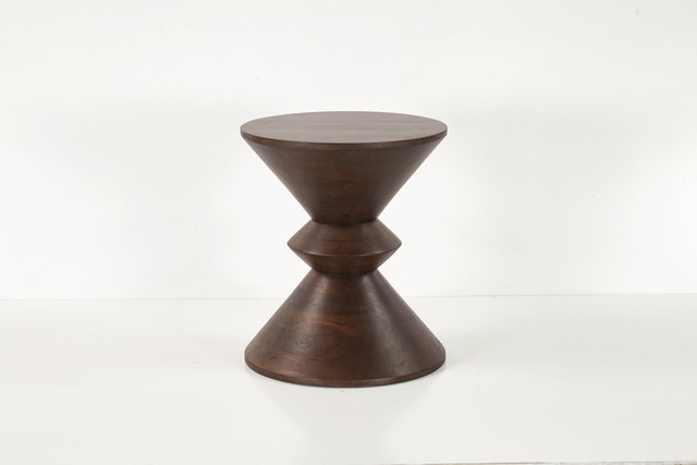World Interiors - Palm Desert Modern Two Tone Side Table