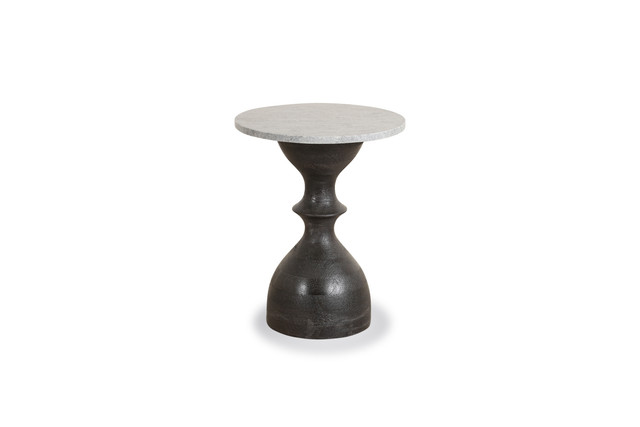 World Interiors - Palm Desert Rustic Marble Side Table
