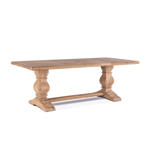 World Interiors - Pengrove 84" Dining Table in Antique Oak Finish