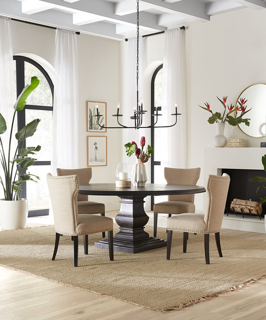 World Interiors - Toulon 60" Dining Table in Vintage Brown