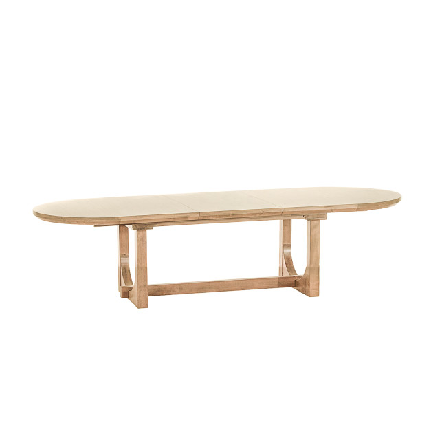 World Interiors - Valencia 86-110" Oval Extension Dining Table in Gray Birch