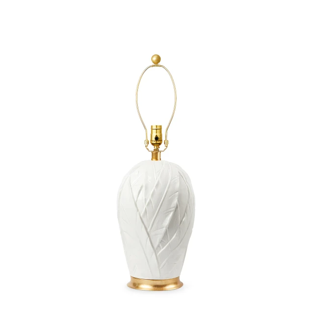 Villa & House - Tobacco Leaf Lamp Without Shade - Blanc de Chine