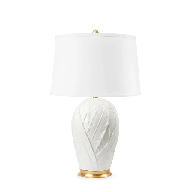 Villa & House - Tobacco Leaf Lamp Without Shade - Blanc de Chine