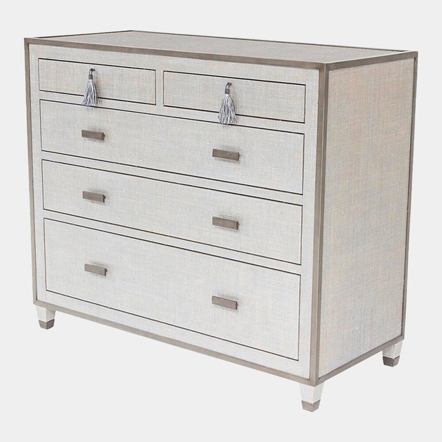 Global Views Argento Glass Top for Chest of Drawers - Clear Translucent Glass