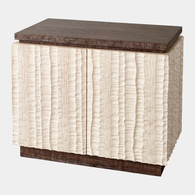 Global Views Emory Chest - Wire-Brushed Eucalyptus & Resin