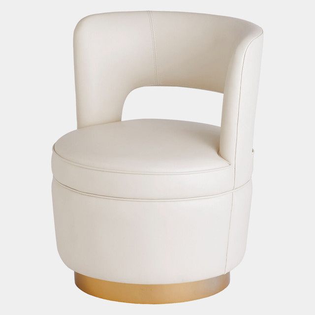 Global Views Stella Swivel Chair - Muslin