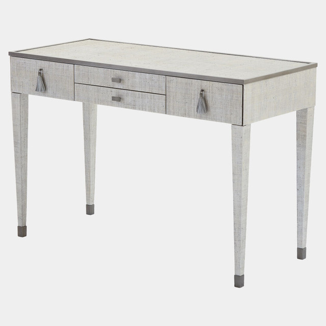 Global Views Argento Vanity Desk - Silver Gray