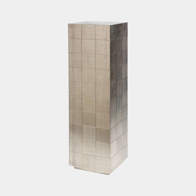 Global Views Punch Pedestal - Silver