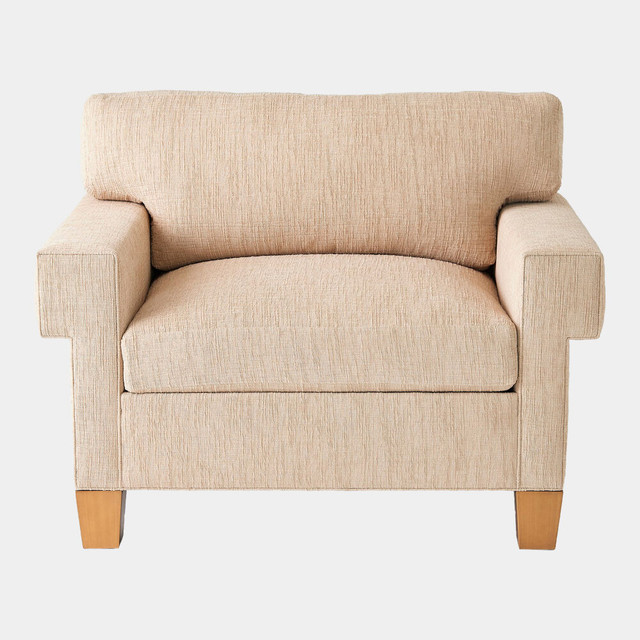 Global Views Zosia Square Arm Chair - Natural