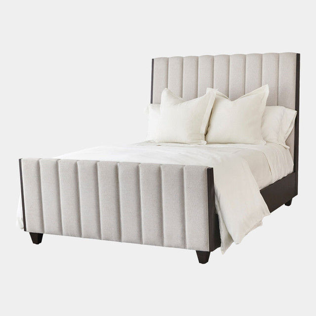 Global Views Canale Channel Queen Bed - Candid Fleece