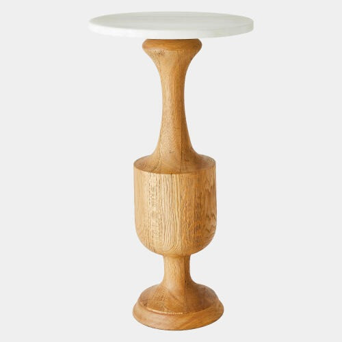 Global Views Vessel Large Side Table - Natural