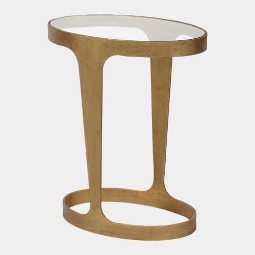 Global Views Oslo Accent Table - Gold