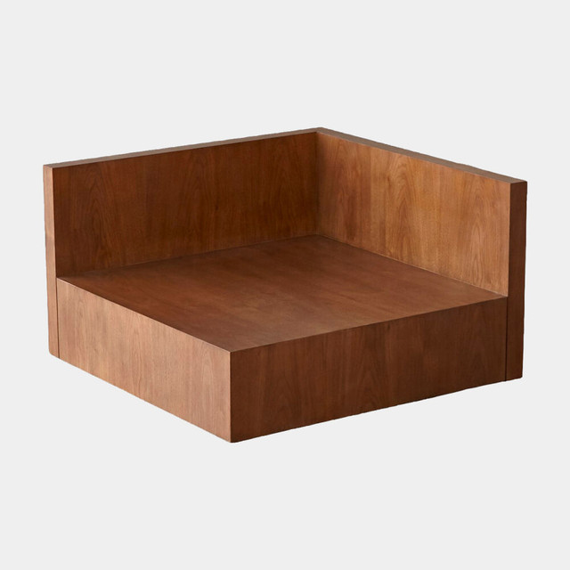 Global Views Latitudes Modular Sectional Corner Table - Walnut