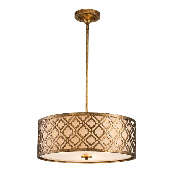 Gilded Nola - Arabella Large Pendant in Antique Gold By Lucas + McKearn