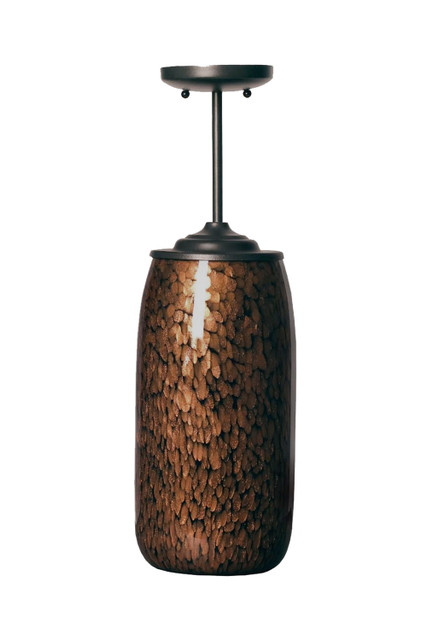 Thumprints Galaxy Gold 16" Satin Black Pendant Light