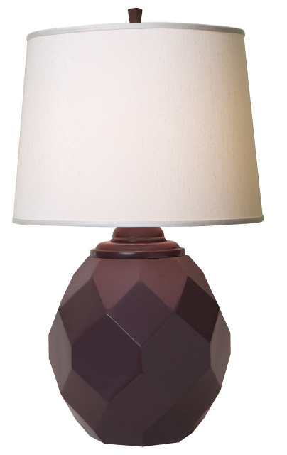 Thumprints Jewel Eggplant 27" Table Lamp