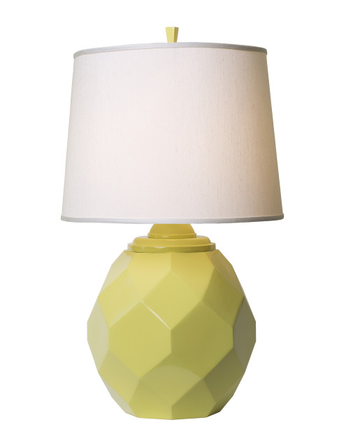 Thumprints Jewel Chartreuse 27" Satin Chartreuse Table Lamp