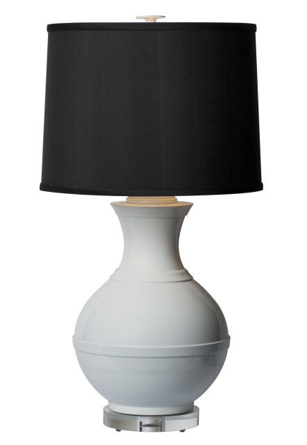 Thumprints Saturn 27" White Gloss Table Lamp
