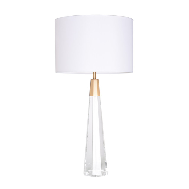 Lucas + McKearn Monroe 32" Table Lamp in Clear Crystal