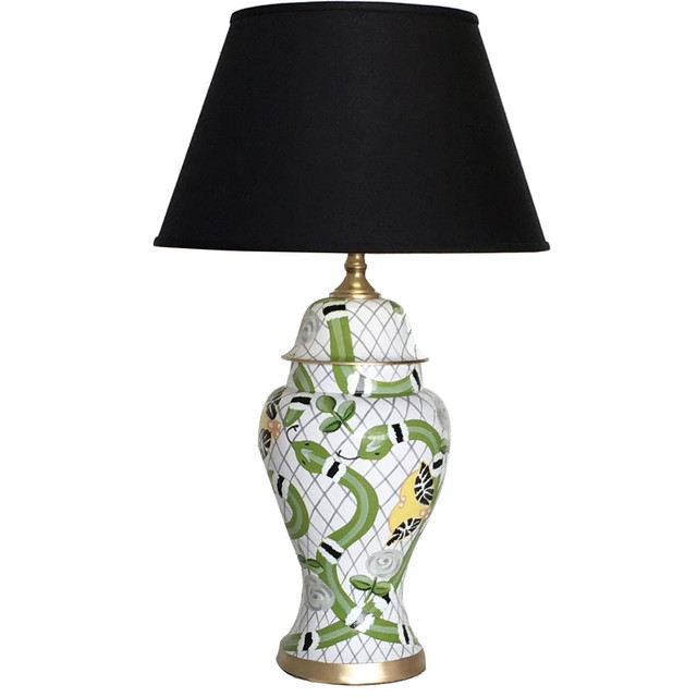 Dana Gibson - Palace Walls in Green Lamp