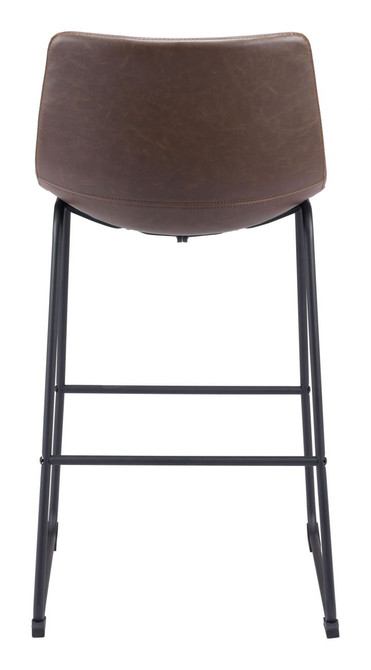 Zuo Modern Smart Bar Chair Vintage Espresso