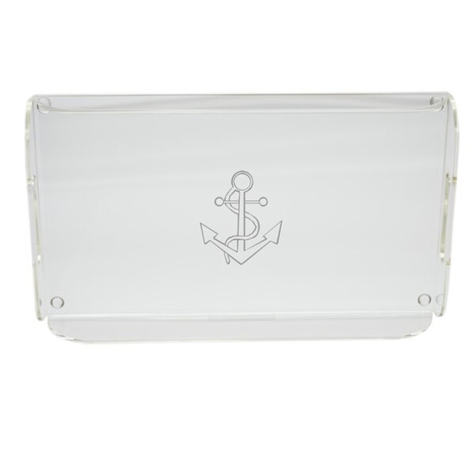 Acrylic Serving Tray - Anchor