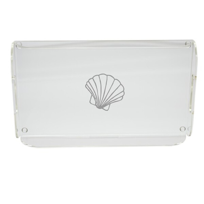 Acrylic Serving Tray - Scallop