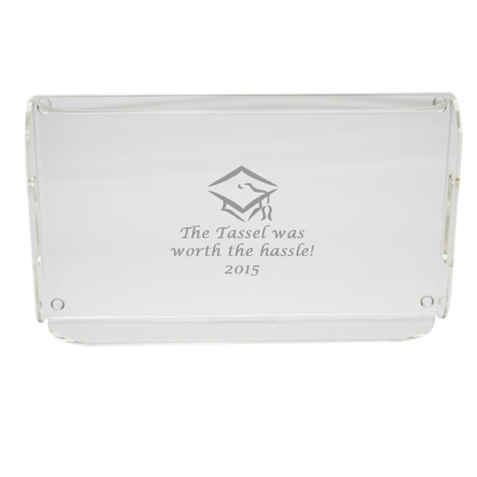 Personalized Acrylic Serving Tray - Tassel Worth The Hassle