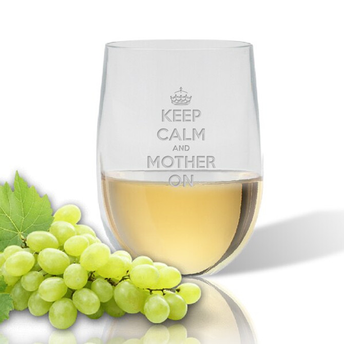 Single  Wine Tumbler(Unbreakable) - Keep Calm And Mother On