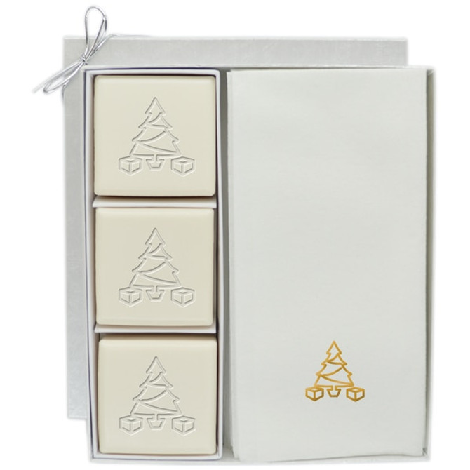 Eco-Luxury Courtesy Gift Set - Gold Christmas Tree