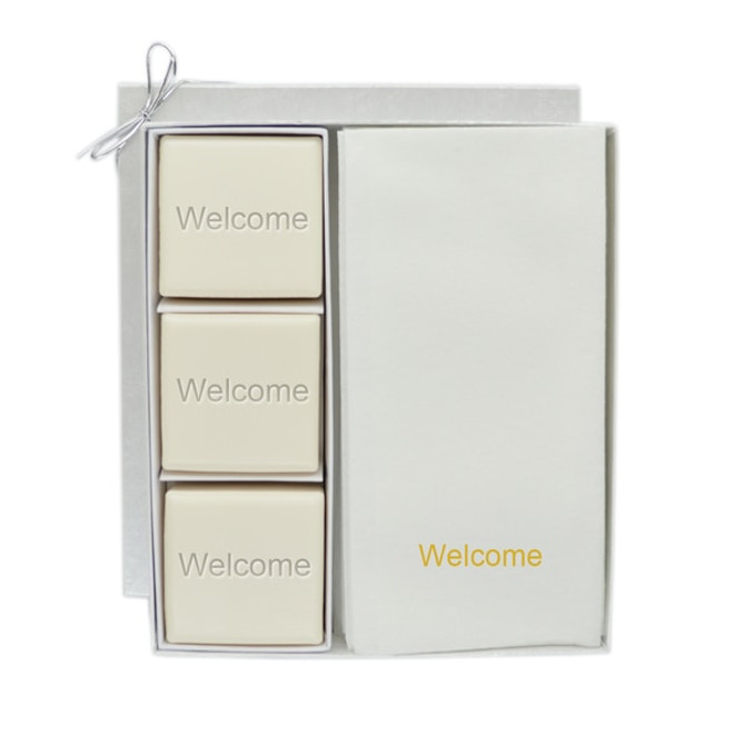 Eco-Luxury Courtesy Gift Set - Gold Welcome