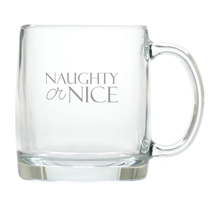 Naughty Or Nice Large Mug (Glass)