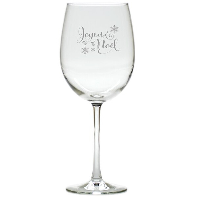 Joyeux Noel Wine Stemware - Set Of 4 (Glass)