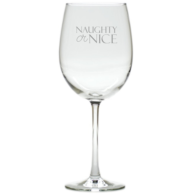 Naughty Or Nice Wine Stemware - Set Of 4 (Glass)