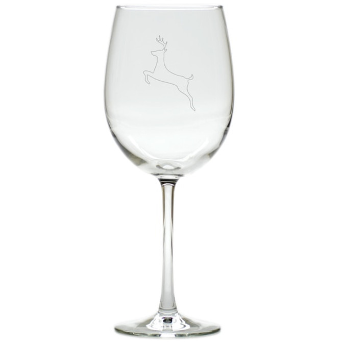 Reindeer Wine Stemware - Set Of 4 (Glass)