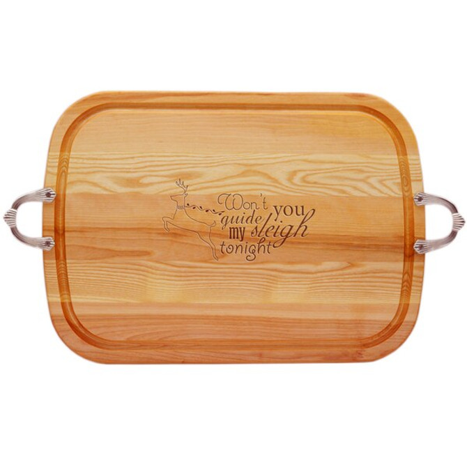 Everyday Collection: Large Serving Tray With Nouveau Handles Guide My Sleigh