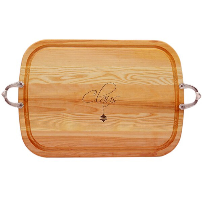 Everyday Collection: Large Serving Tray With Nouveau Handles Ornament Name