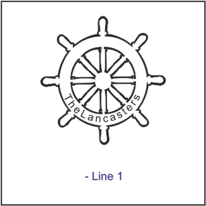 Cutting Board - Personalized (Shipwheel)