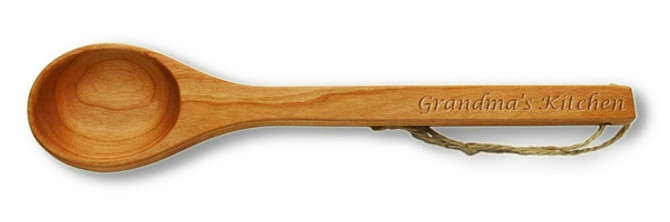 12'' Cherry Wooden Spoon - Personalized With Name