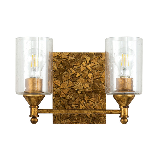 Mosaic 2-Light Vanity Light in gold