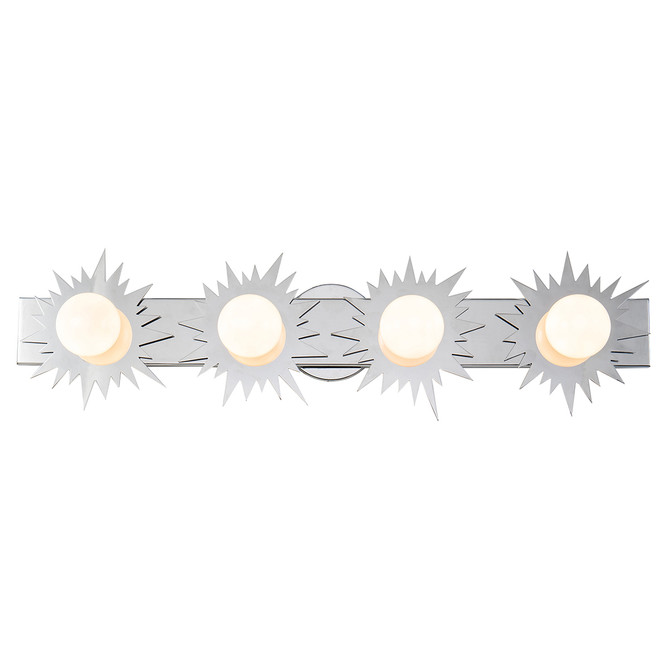 Soleil 4 Light Bath Bar Vanity Light in Chrome