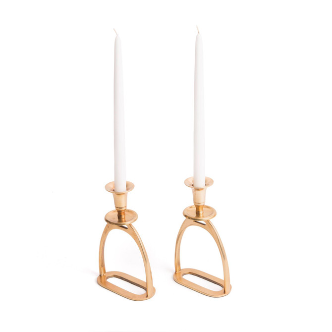 Pair of Stirrup Candle Holders