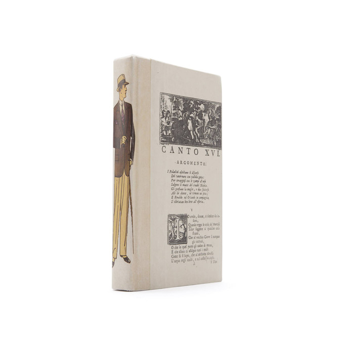 Single Art Deco Man Book