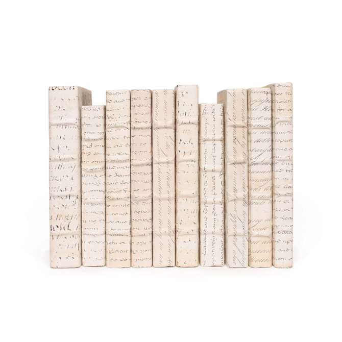 Linear Foot of Ivory Script Books