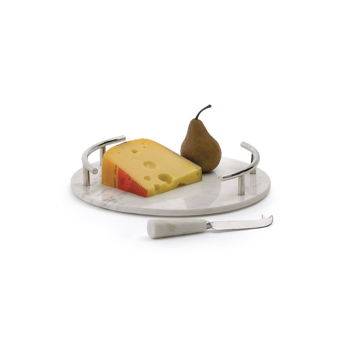 Round Cheeseboard With Knife