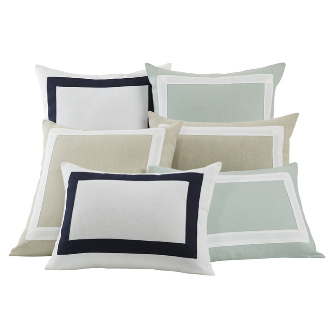 Square Linen Border Pillow - India's Heritage