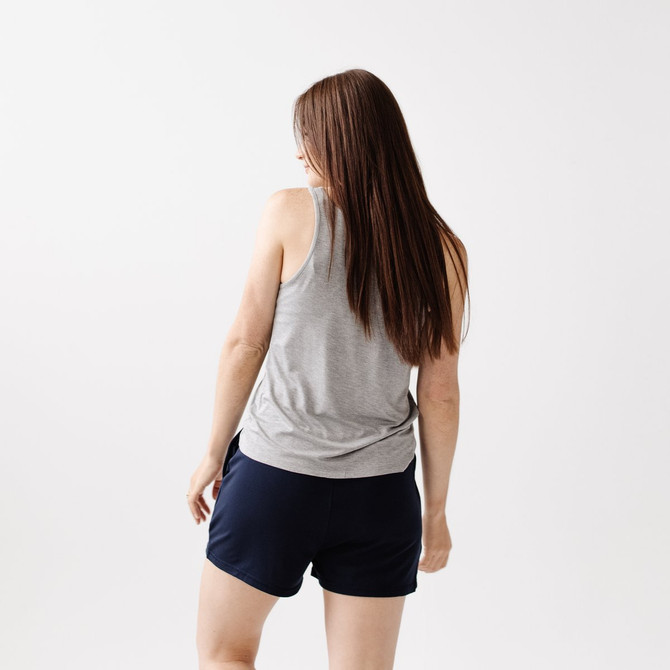 Cozy Earth Women's Ultra-Soft Bamboo Jogger Short - Navy