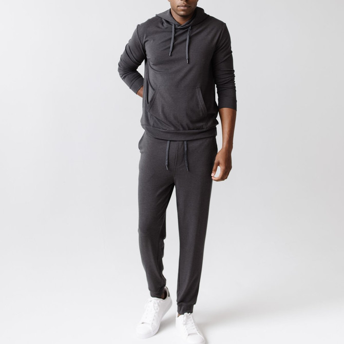 Cozy Earth Men's Ultra-Soft Bamboo Jogger Pant - Charcoal