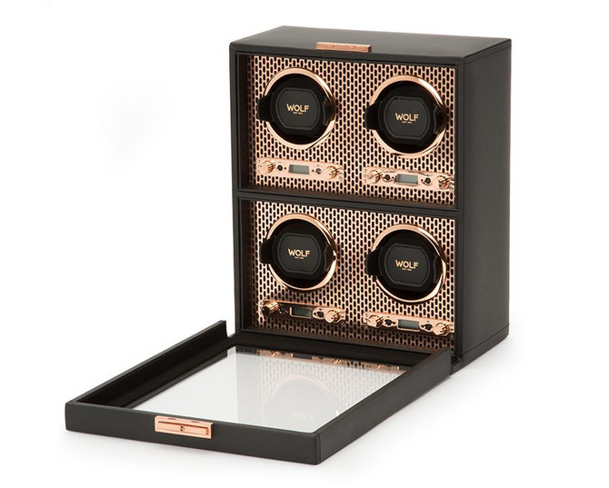 Wolf - Axis 4 Piece Watch Winder in Copper (469516)